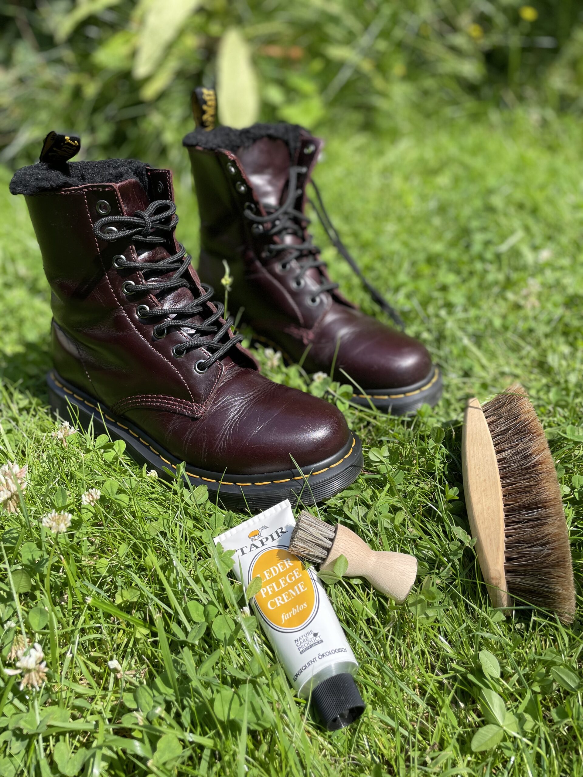 Martens Boots Dr Martens Smooth Bordeaux Martens JADON PLATFORM